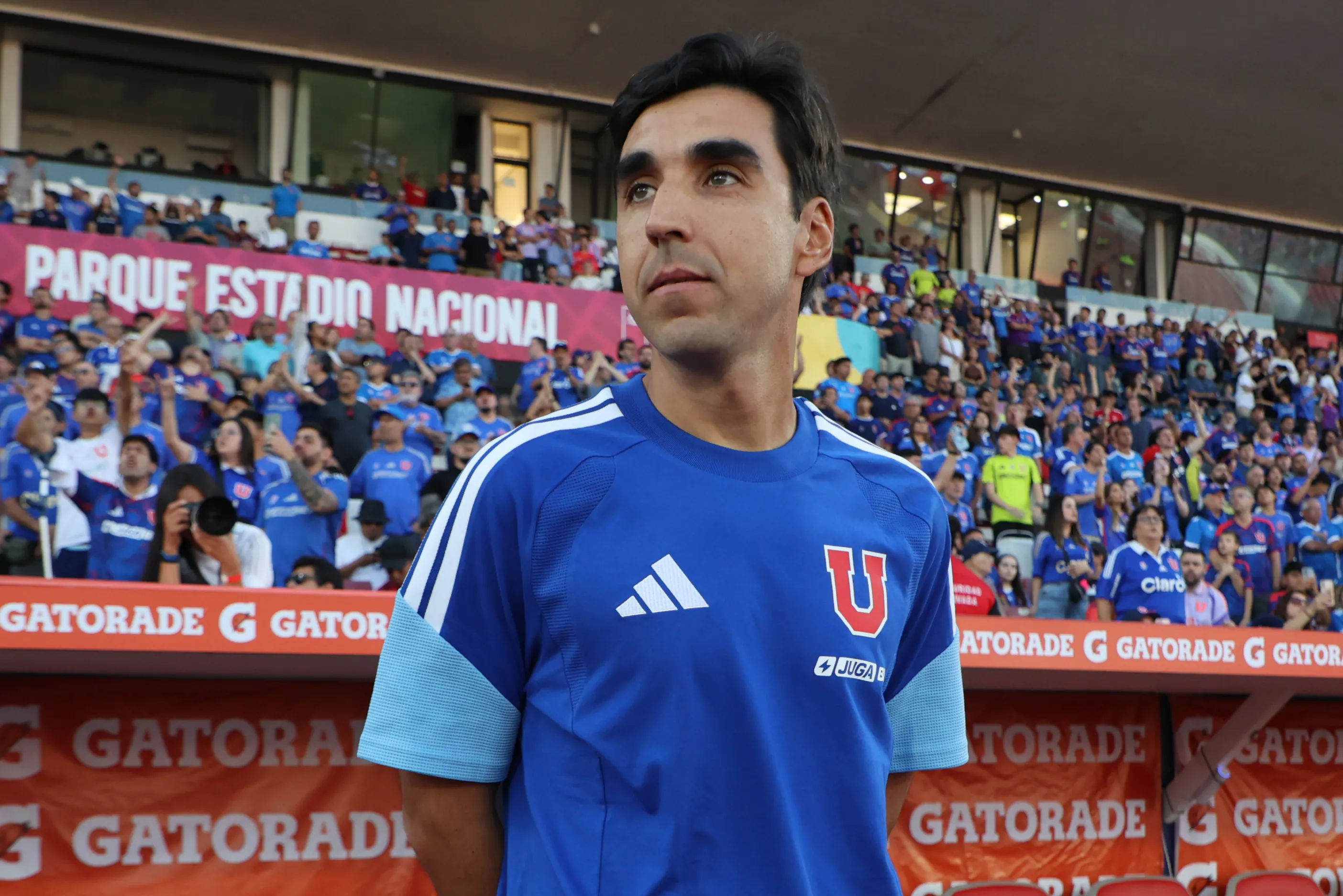 Meneghini todavía no sabe de triunfos en U. de Chile. Imagen: Photosport