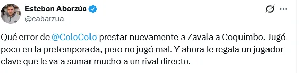 El reclamo de Abarzúa.