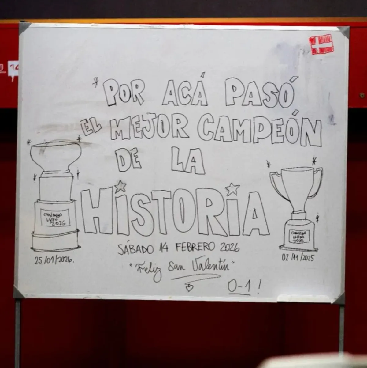 El mensaje de Coquimbo a La Serena en el camarín.