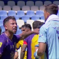 La discusión de Valencia y Dutra que caldeó al Conce en el clásico perdido