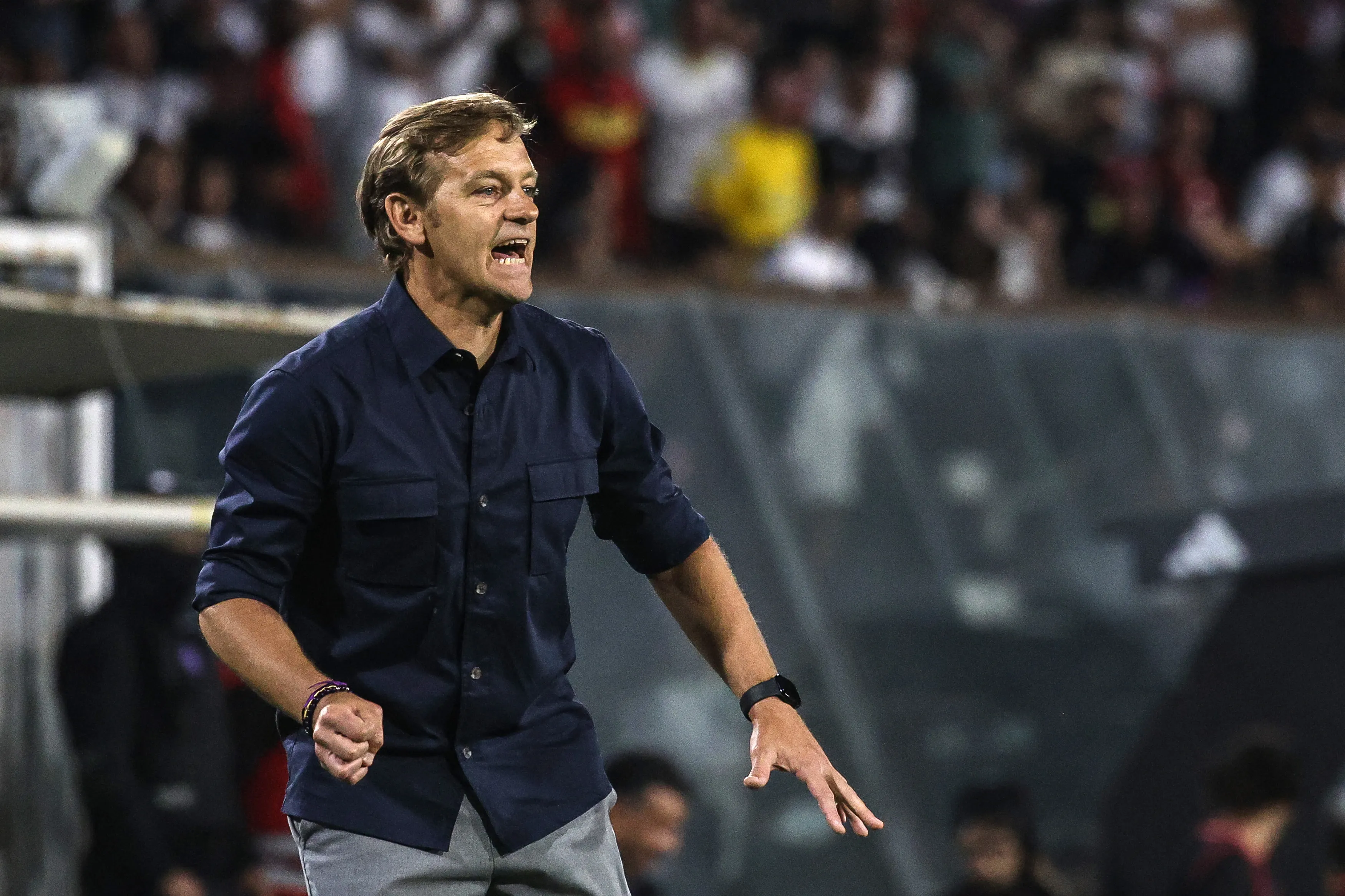 Martín Cicotello en el estadio Monumental, donde los Cementeros cayeron 1-0. (Diego Martin/Photosport).