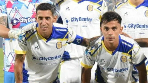 Ángel di María, el compañero campeón mundial de Vicho Pizarro en el Rosario Central.