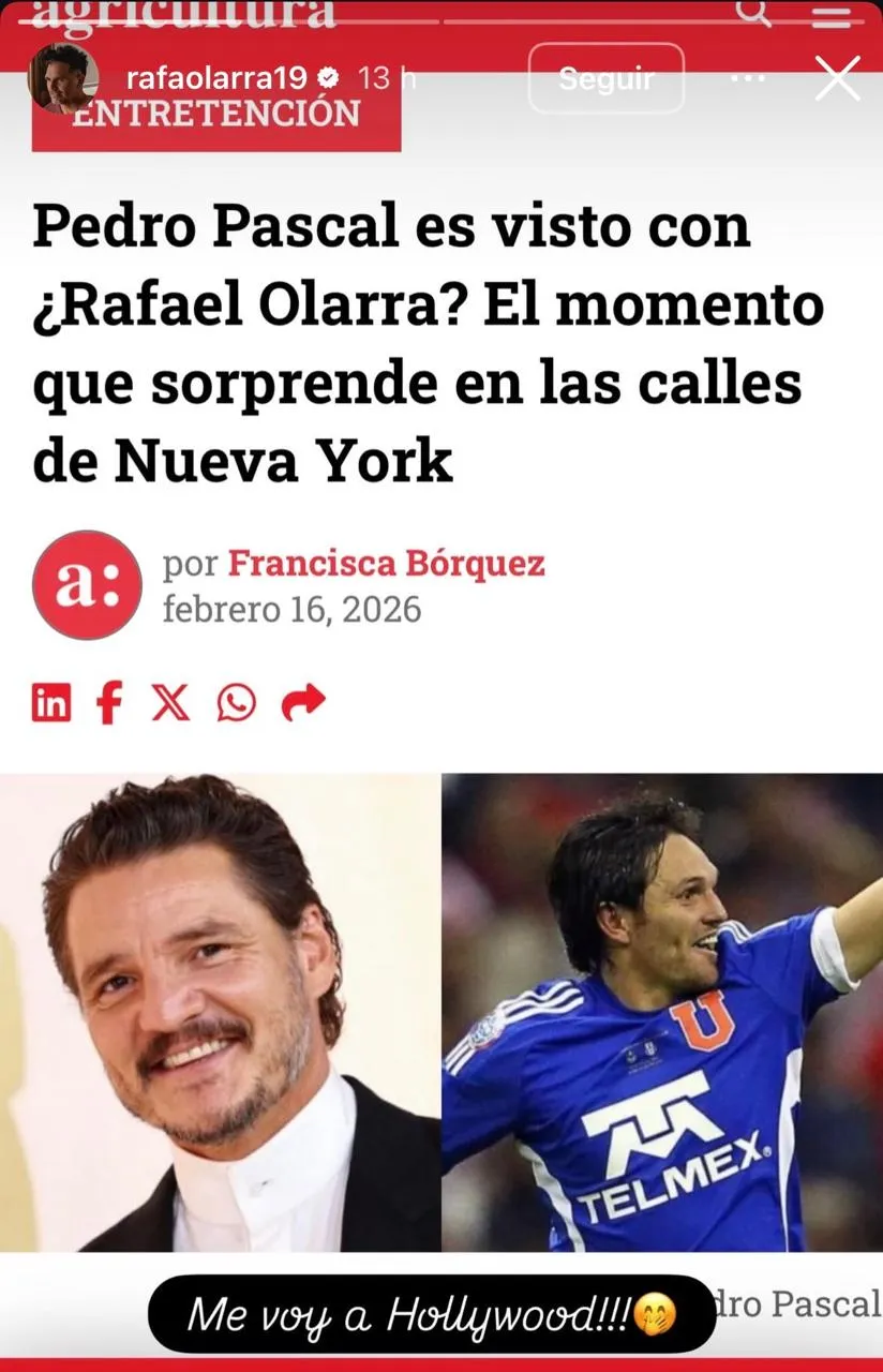 Foto: Captura de Instagram de Rafael Olarra.