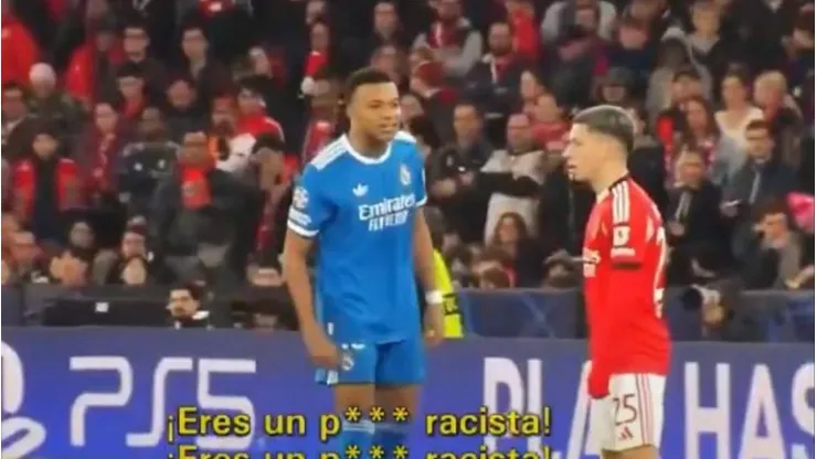 Mbappé encaró a Prestianni por sus actos racistas contra Viinícius
