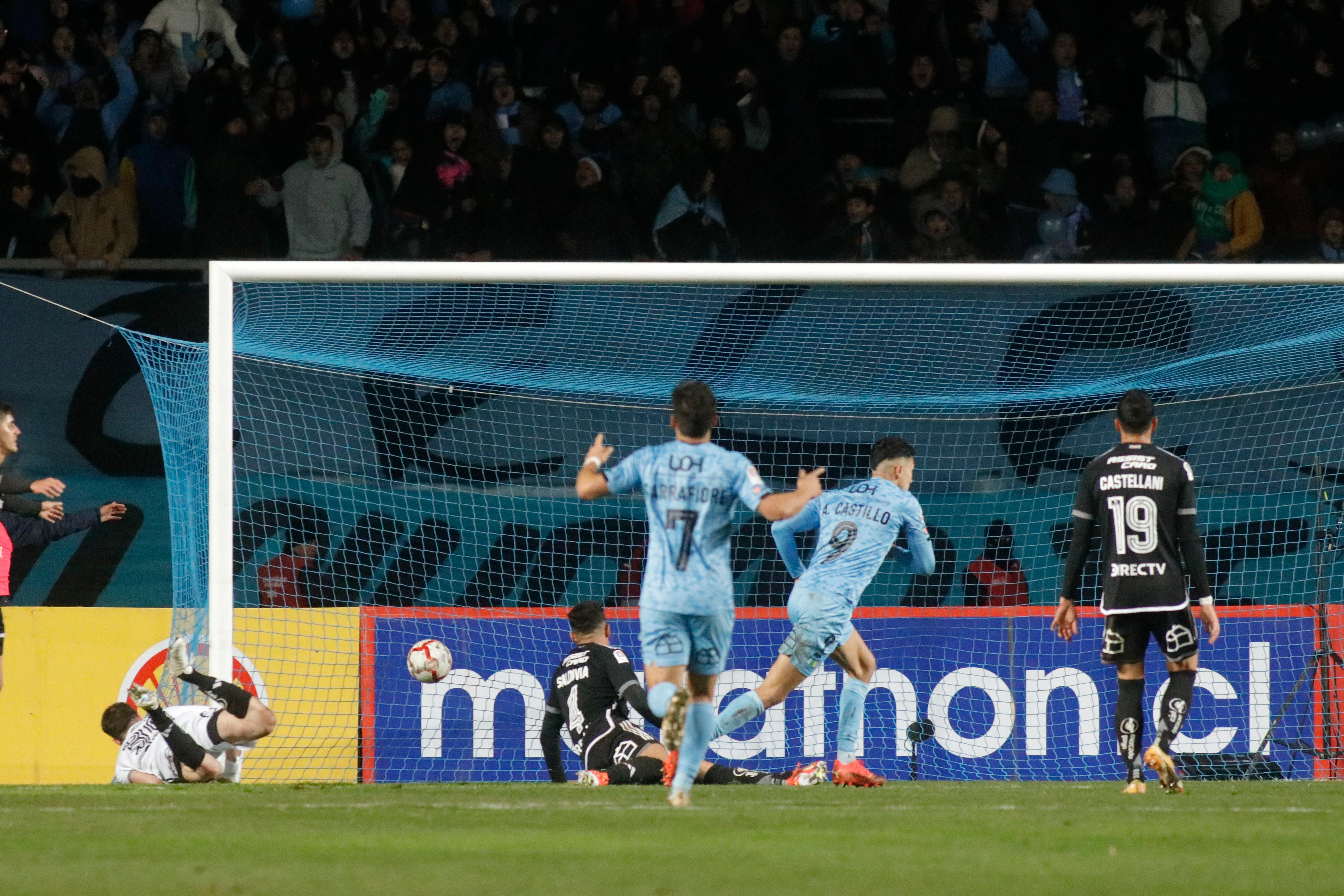 Arnaldo Castillo celebró ante Colo Colo en la Copa Chile 2024. (Jorge Loyola/Photosport).