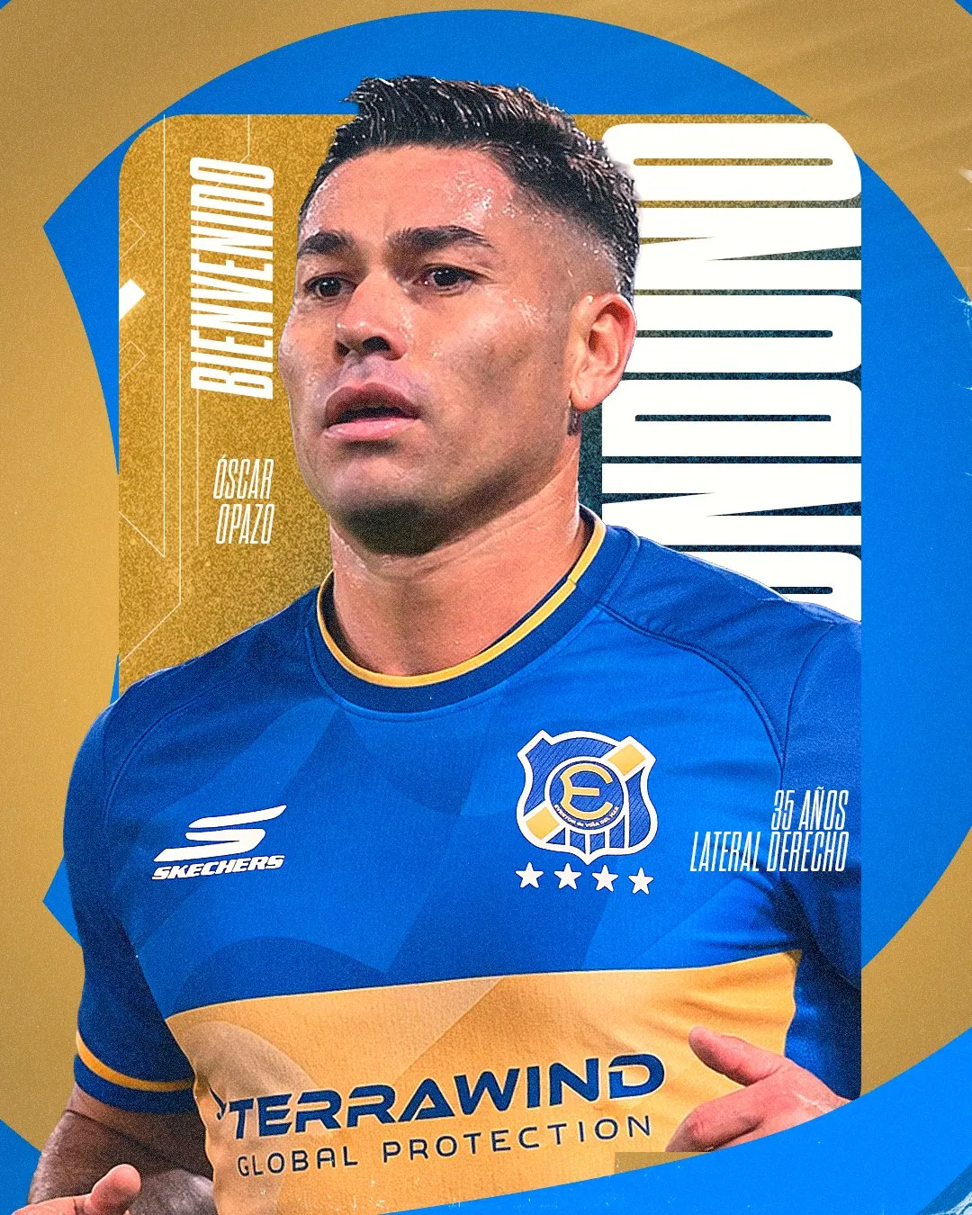 Opazo con los colores de Everton. Imagen: X