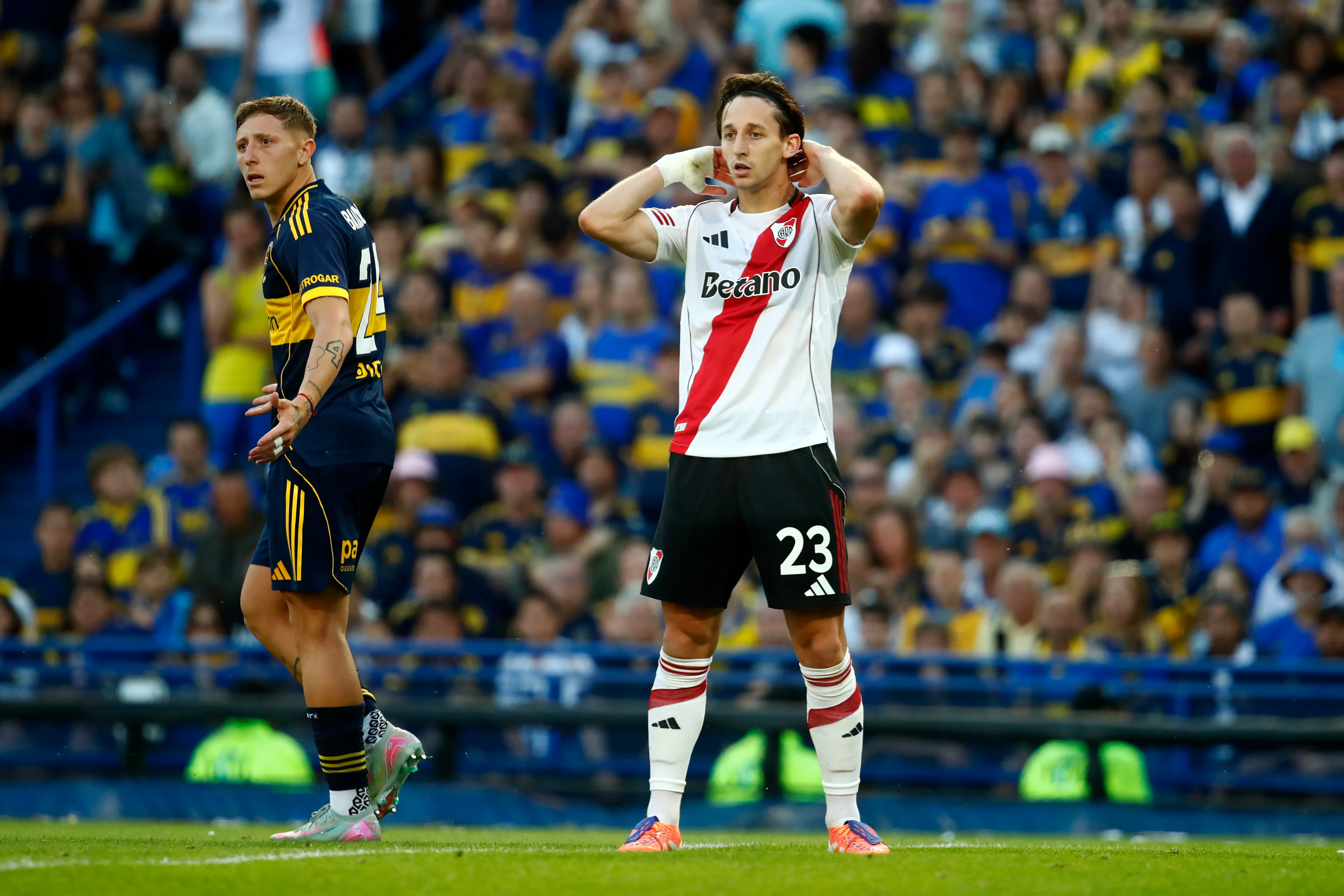 Matías Galarza se va de River. (Photo by Marcos Brindicci/Getty Images)