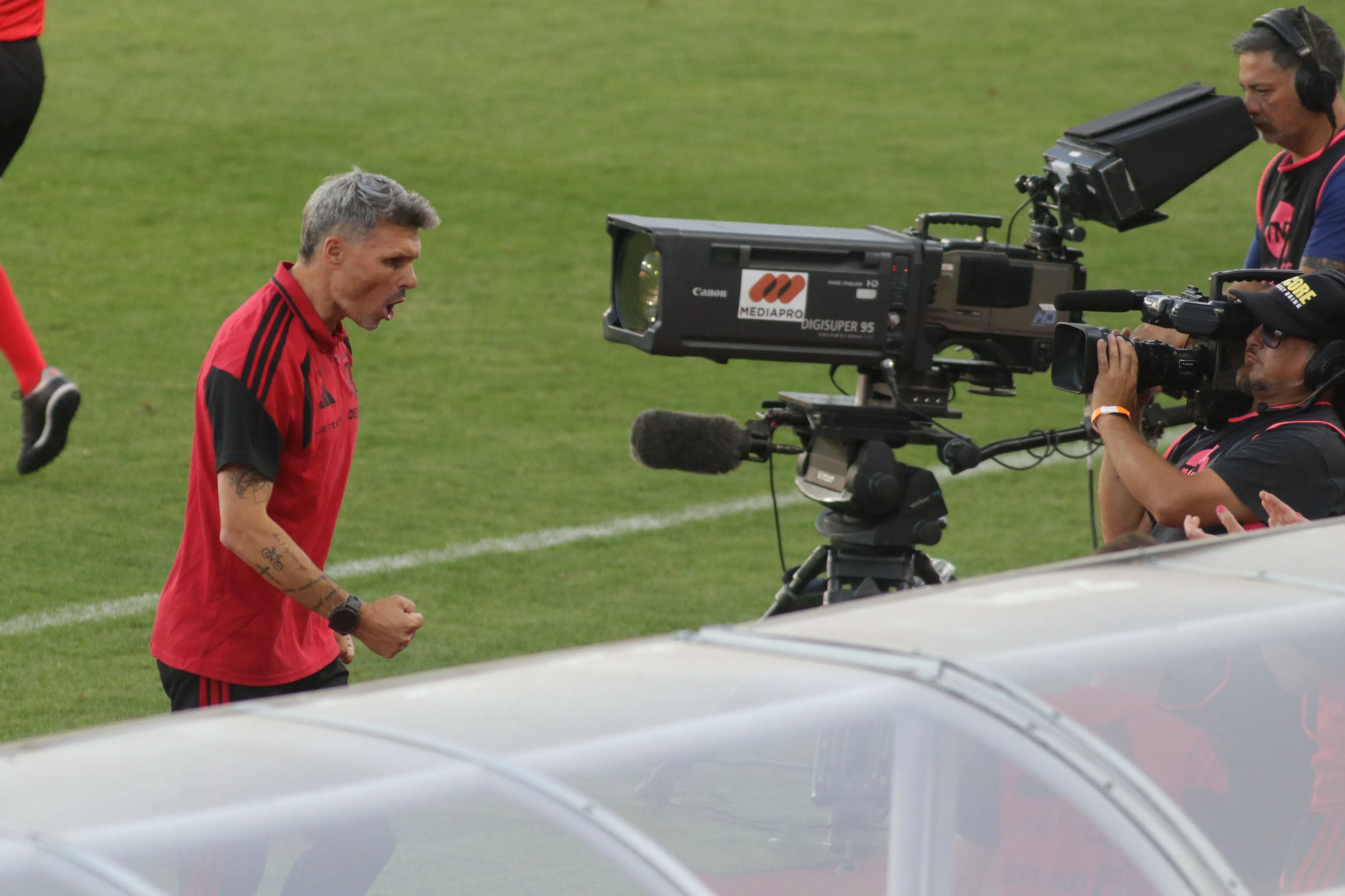 Fernando Ortiz celebró en Rancagua. Foto: Jorge Loyola/Photosport