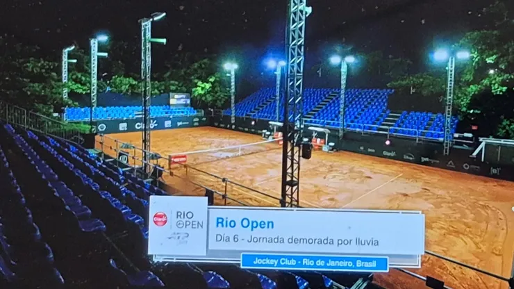 Así está la cancha donde tiene que jugar Tabilo.