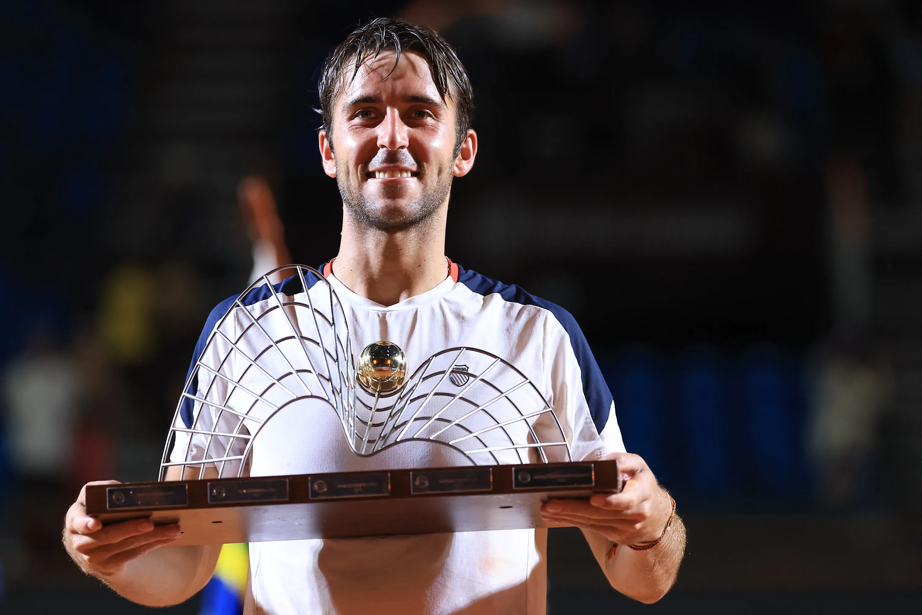 Etcheverry ganó su primer título ATP en Brasil. Imagen: Getty