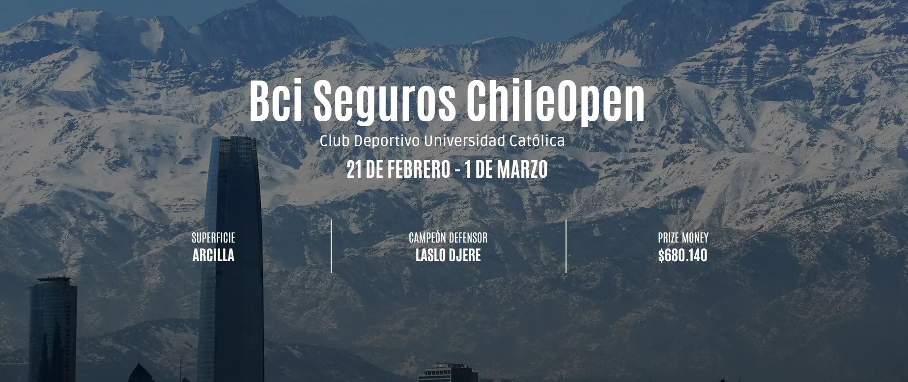 US$680.140 es el ‘prize money’ a repartir por el Chile Open en su edición 2026. (Foto: ChileOpen.cl)