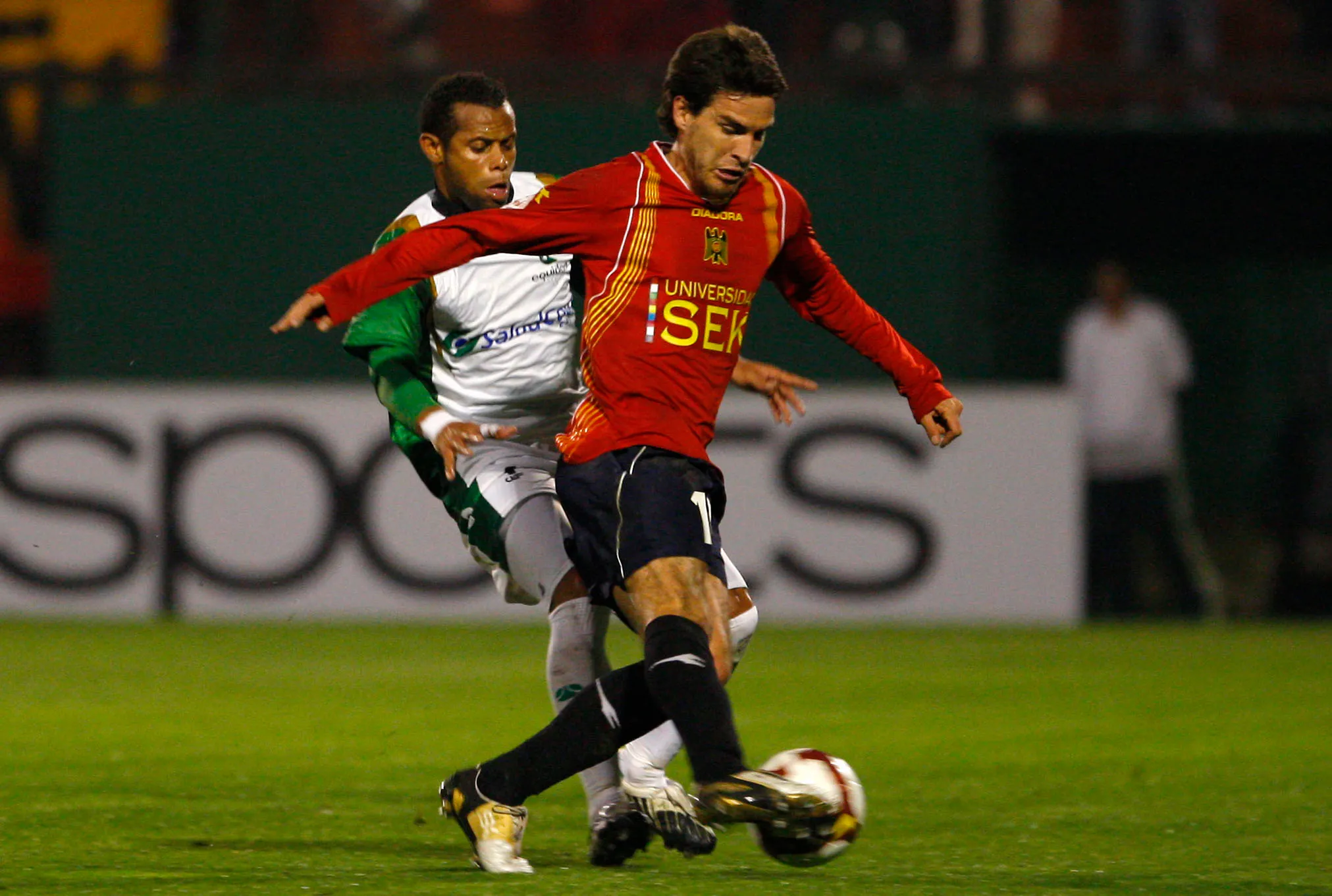 David Ramírez en acción por la Unión Española.  (ANDRES PINA/PHOTOSPORT).