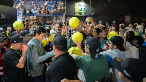 Garin recibió mucho cariño por parte del público chileno