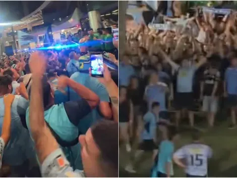 ¡Locura celeste! Emotiva invasión de hinchas de O'Higgins en Brasil