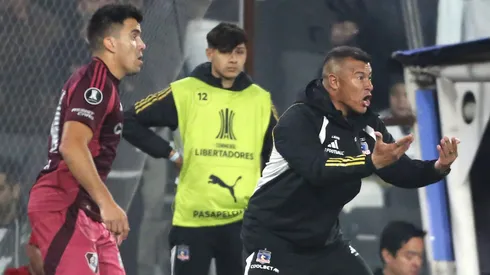 Jorge Almirón enfrentó a River Plate con Colo Colo en la Copa Libertadores.