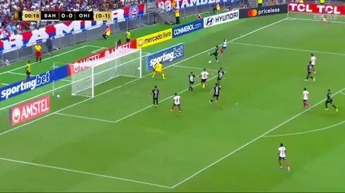 O'Higgins sufrió el gol de Bahía a los 19 segundos