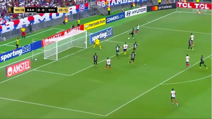 O'Higgins sufrió el gol de Bahía a los 19 segundos