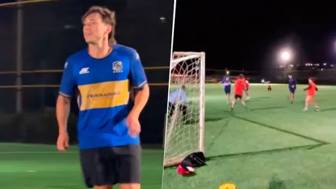 Paulo Londra se lució con camiseta del Everton