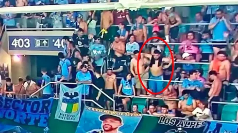El hincha de O'Higgins fue detenido por sus gestos racistas