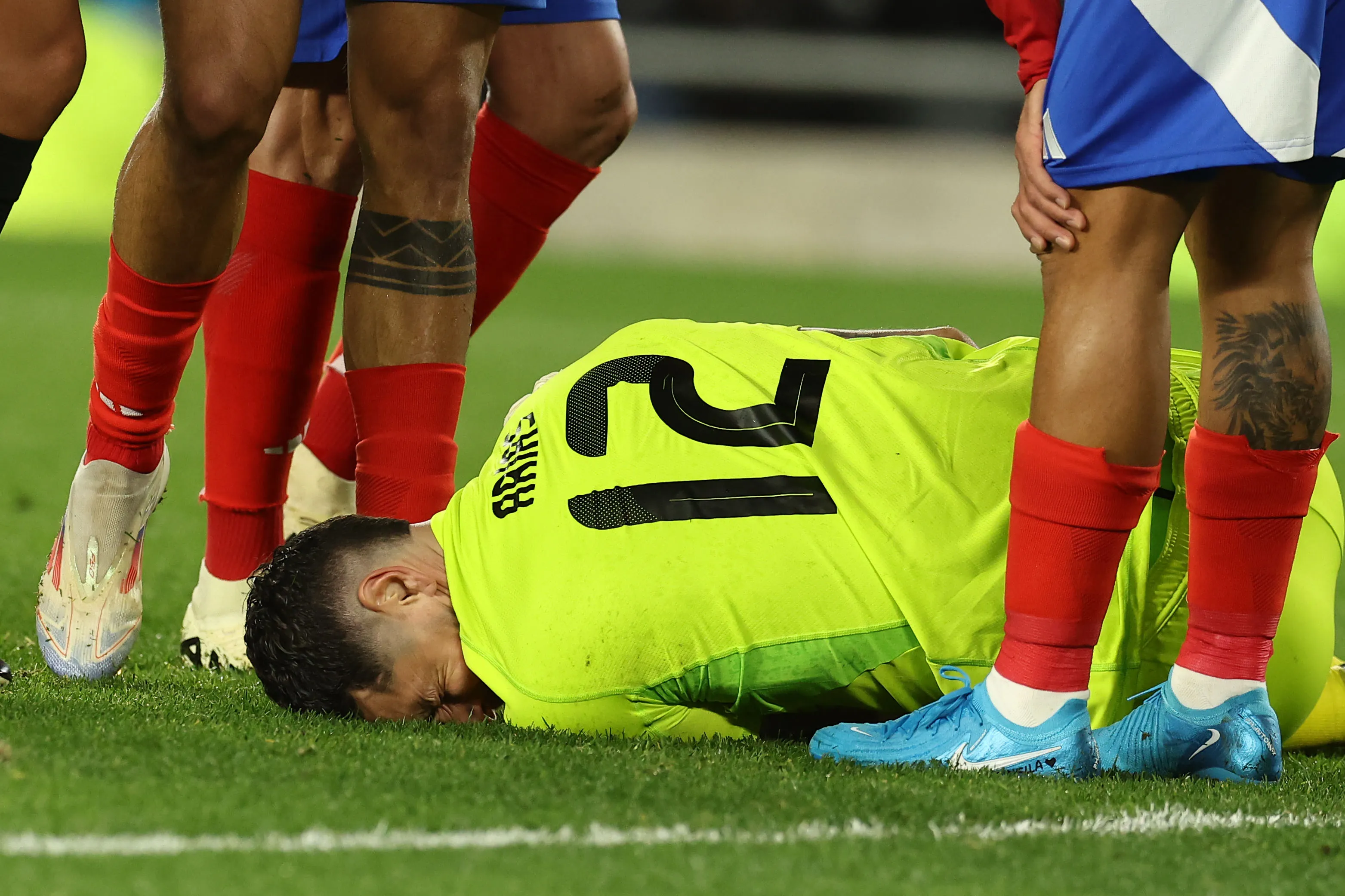 Gabriel Arias sufrió una grave lesión en la Lepra rosarina. En la foto, durante la Copa América 2024 con la Roja. (Alejandro Pagni/Photosport).