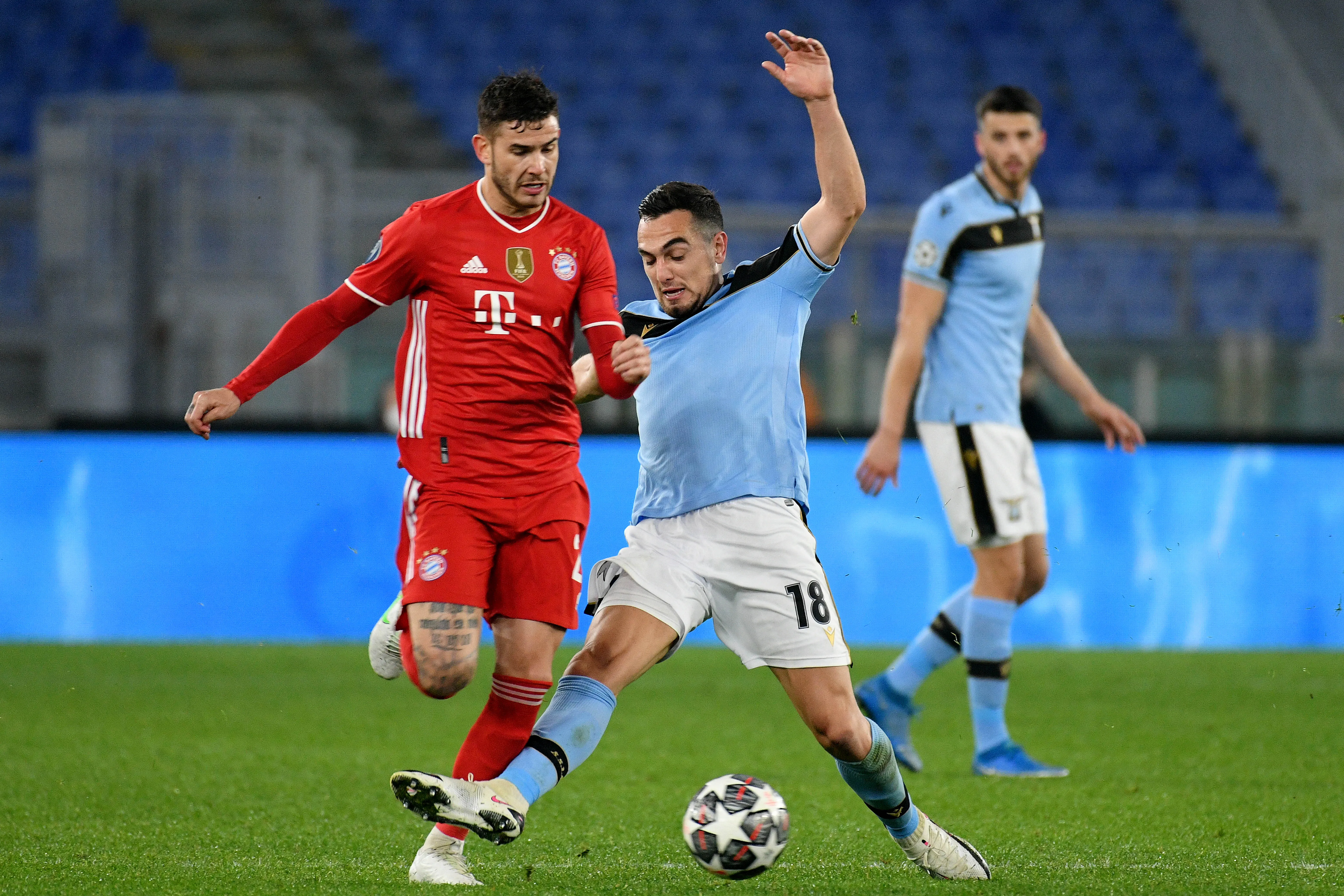 Gonzalo Escalante jugó ante el Bayern Múnich con la camiseta de la Lazio. (Photo by Marco Rosi – SS Lazio/Getty Images).