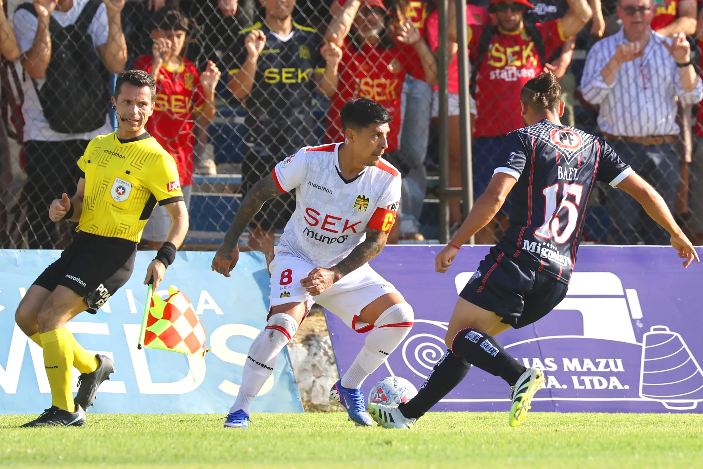 Patricio Rubio sacó la voz por un penal que no le cobraron a la Unión Española. (Dragomir Yankovic/Photosport).