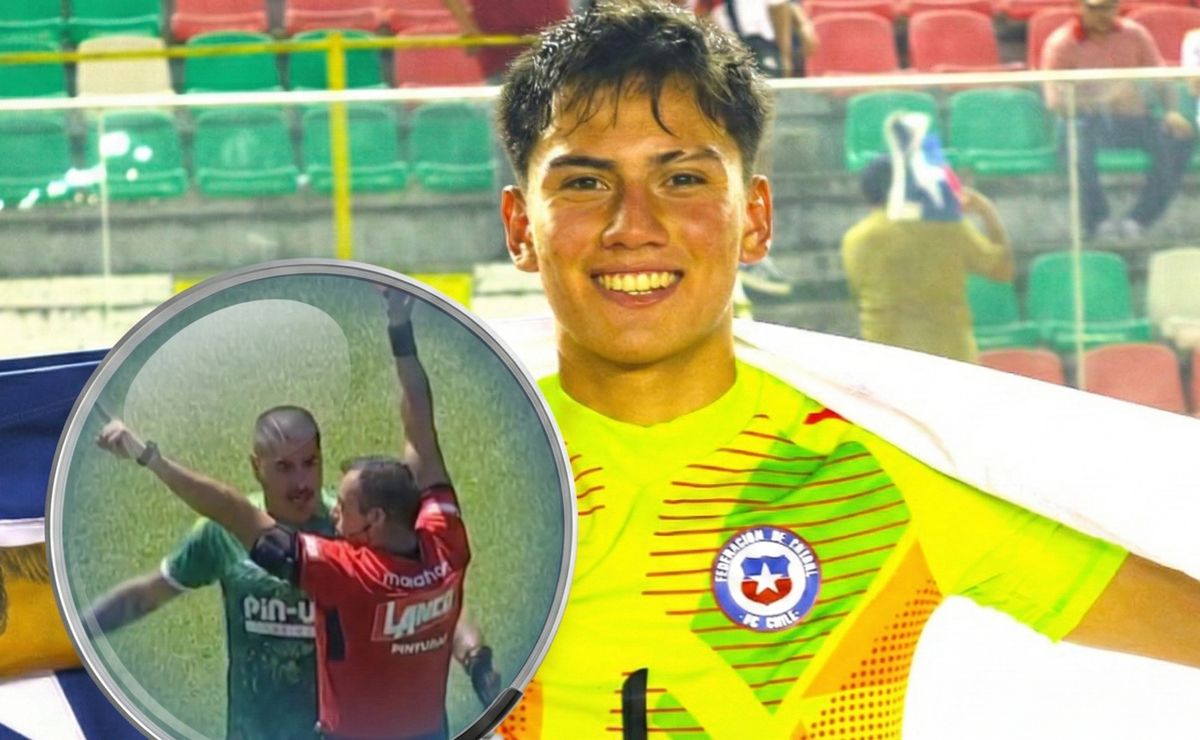 Diego Sánchez pegó fuerte patada, lo expulsaron vs Deportes Concepción y propició el debut de un arquero de 16 años en Coquimbo Unido