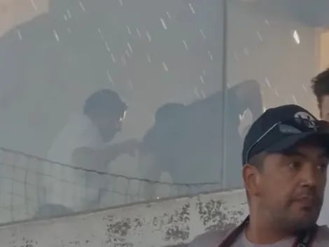 Video: hinchas de Colo Colo agreden a dirigentes de la U