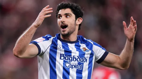 Gonçalo Guedes, en forma antes del derbi vasco por Copa del Rey.