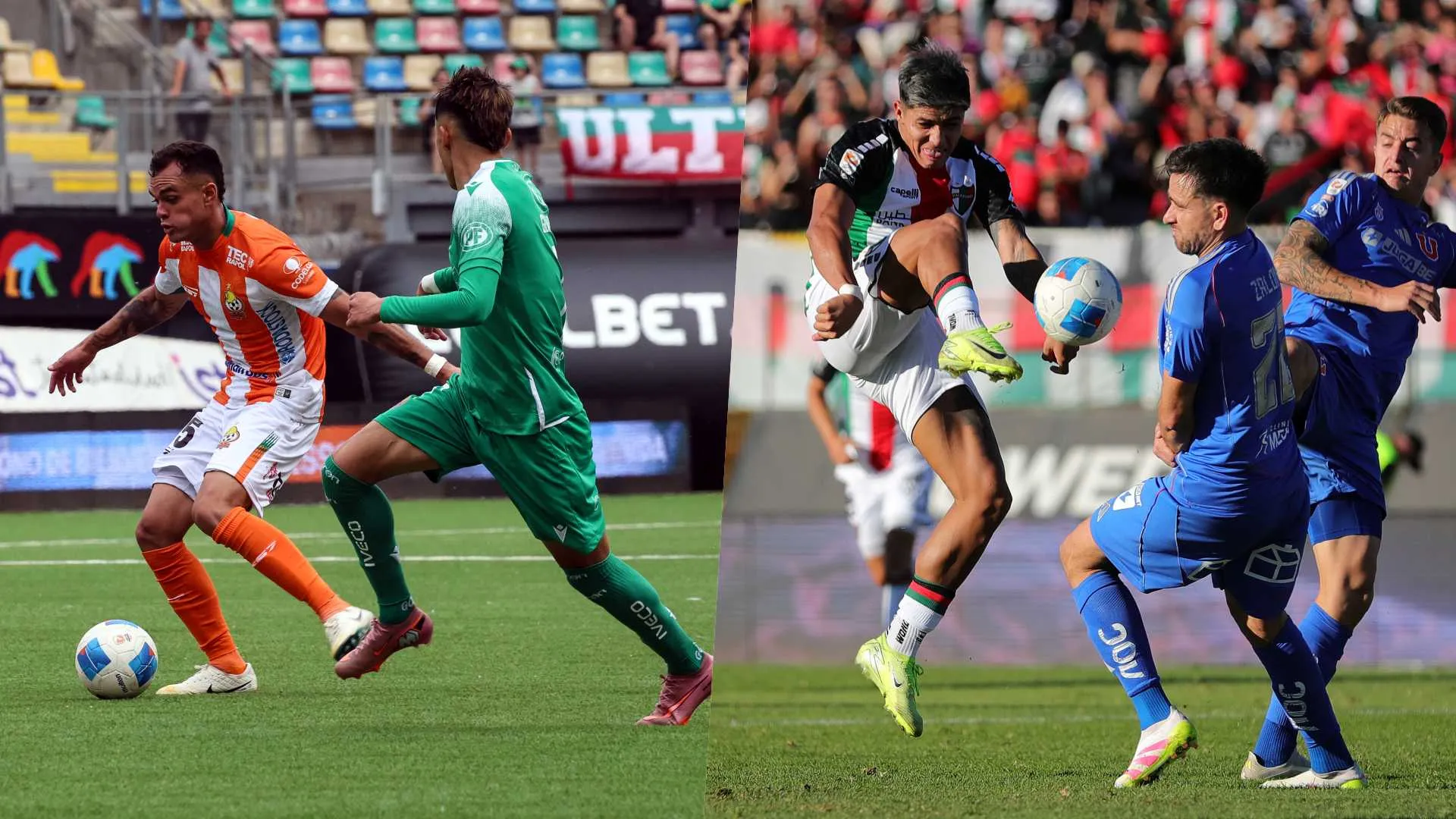 Cobresal-Audax irán por ESPN, mientras que la U y Palestino van por DSports de DirecTV. (Foto: Photosport)