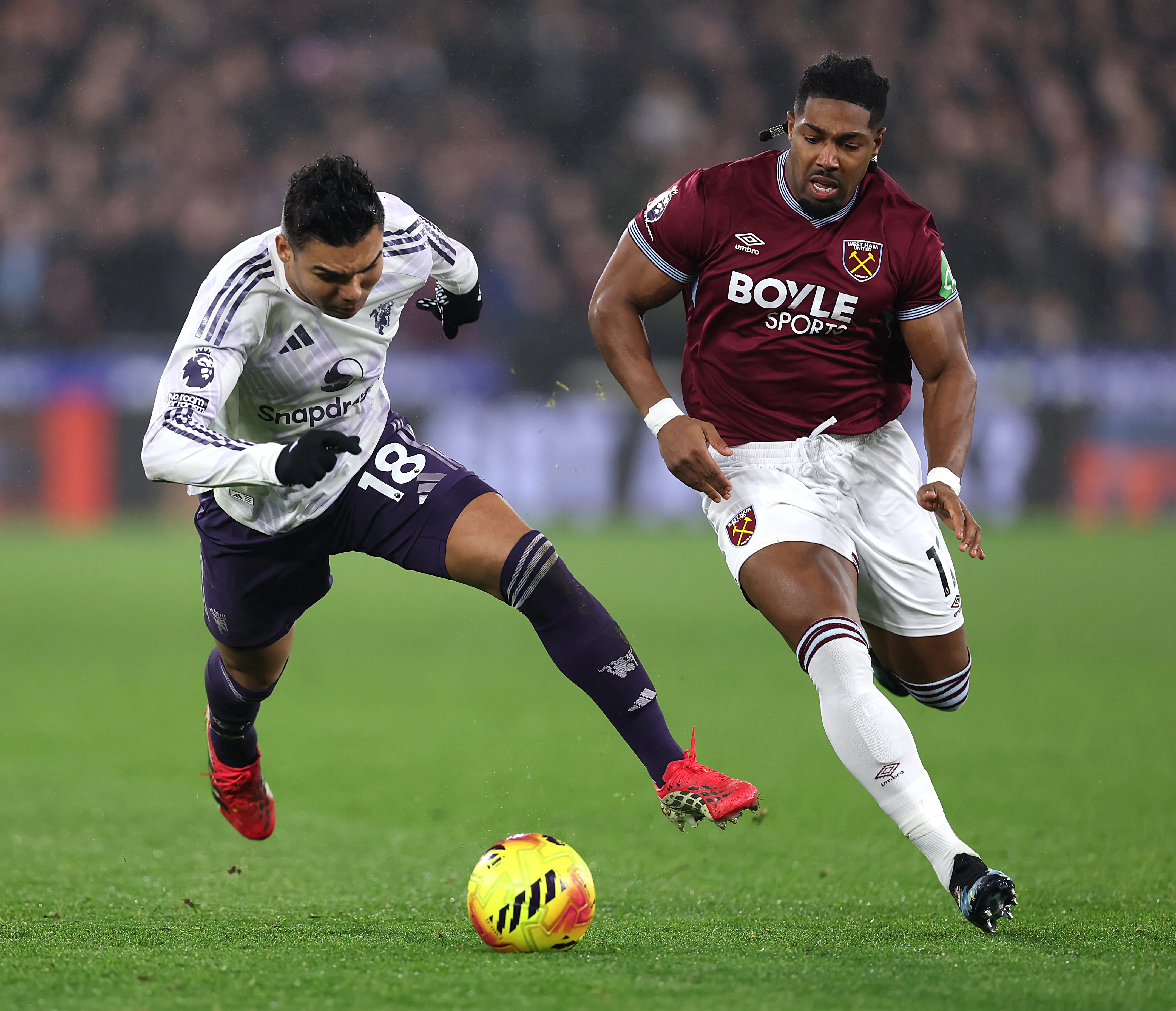 Adama Traoré llegó a mediados de esta temporada 2025-26 al West Ham desde el Fulham. | Foto: Getty Images.