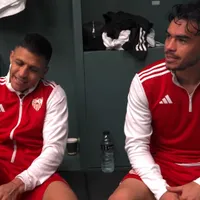 Video: el íntimo festejo de Alexis tras sufrido empate del Sevilla