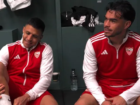 Video: el íntimo festejo de Alexis tras sufrido empate del Sevilla