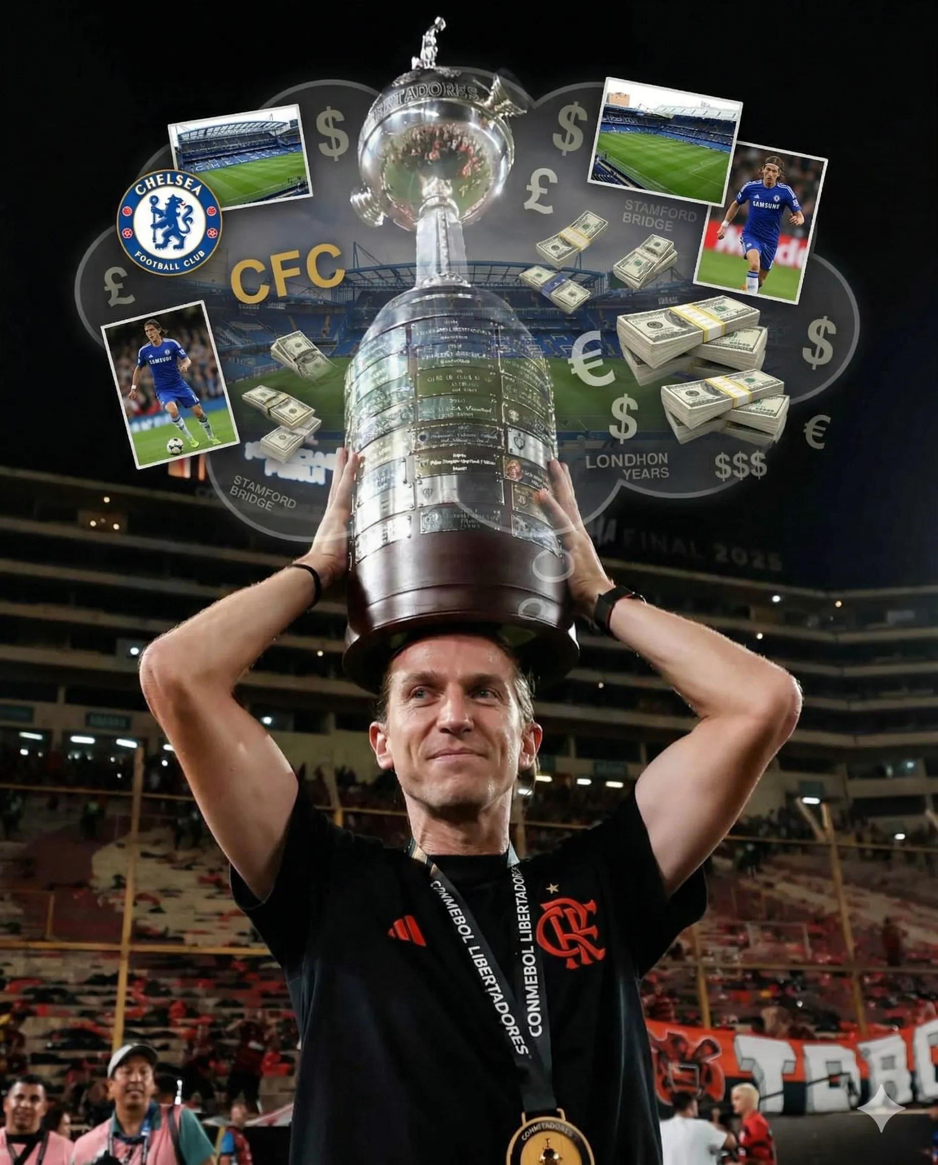 Mientras Filipe Luis negociaba su renovación en Flamengo, también adelantaba su posible arribo al Chelsea.