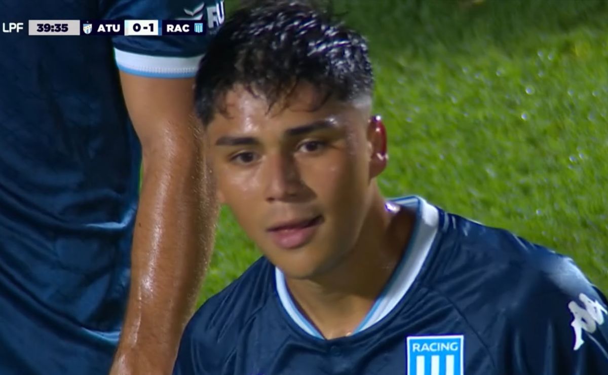 Brillante taco: Damián Pizarro debuta en Racing Club con una asistencia vs Atlético Tucumán