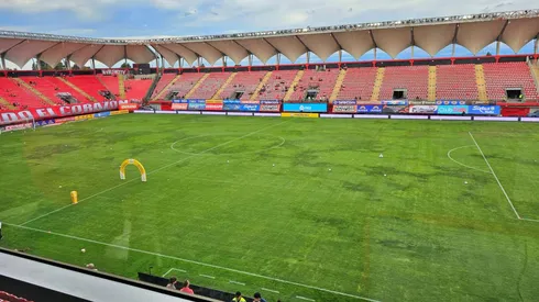La cancha del Nelson Oyarzún el domingo para recibir a la UC.