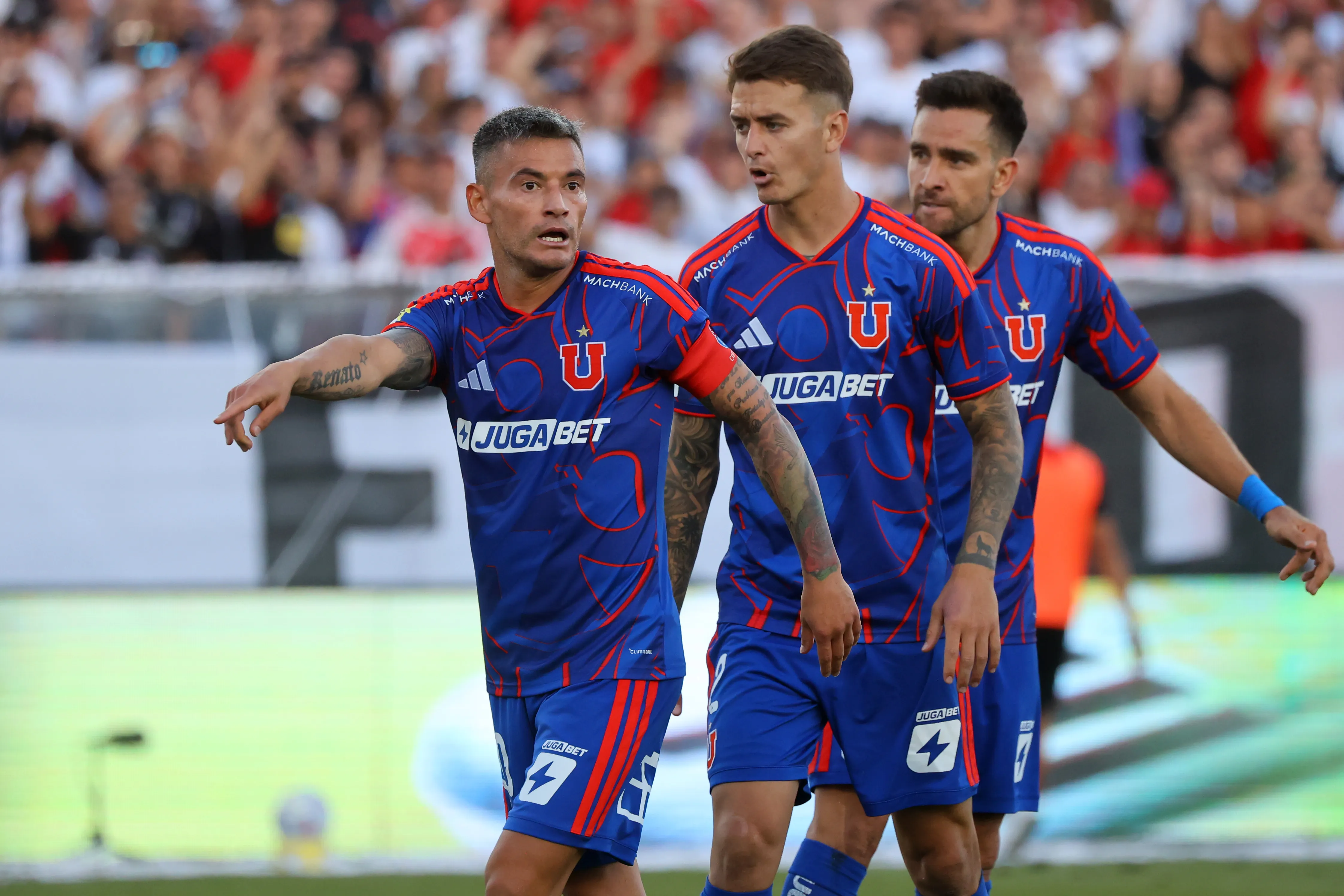 La U mira el compromiso de esta noche ante Palestino por la Copa Sudamericana. Foto: Jonnathan Oyarzun/Photosport