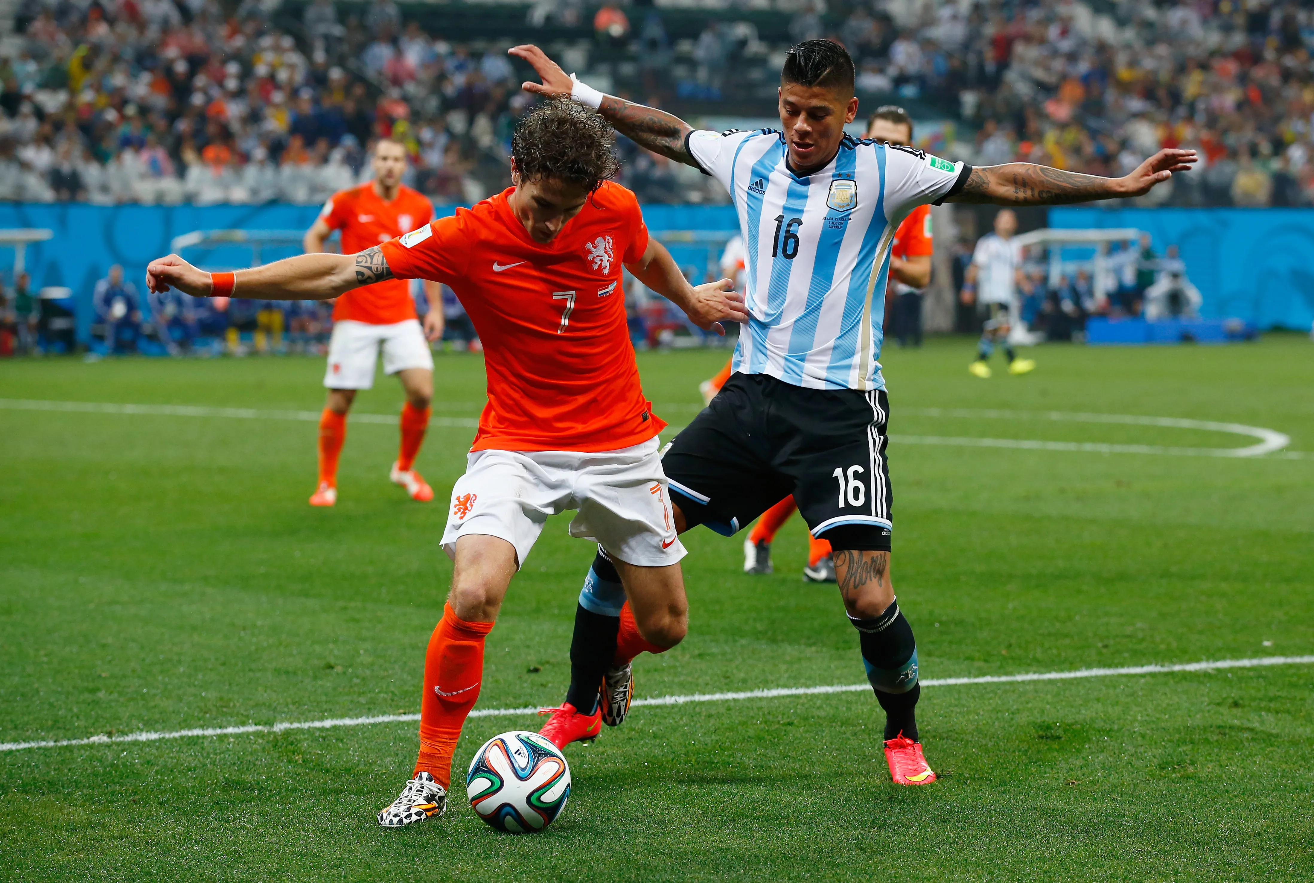 El jugador fue parte de la Naranja Mecánica del Mundial 2014. (Photo by Clive Rose/Getty Images)