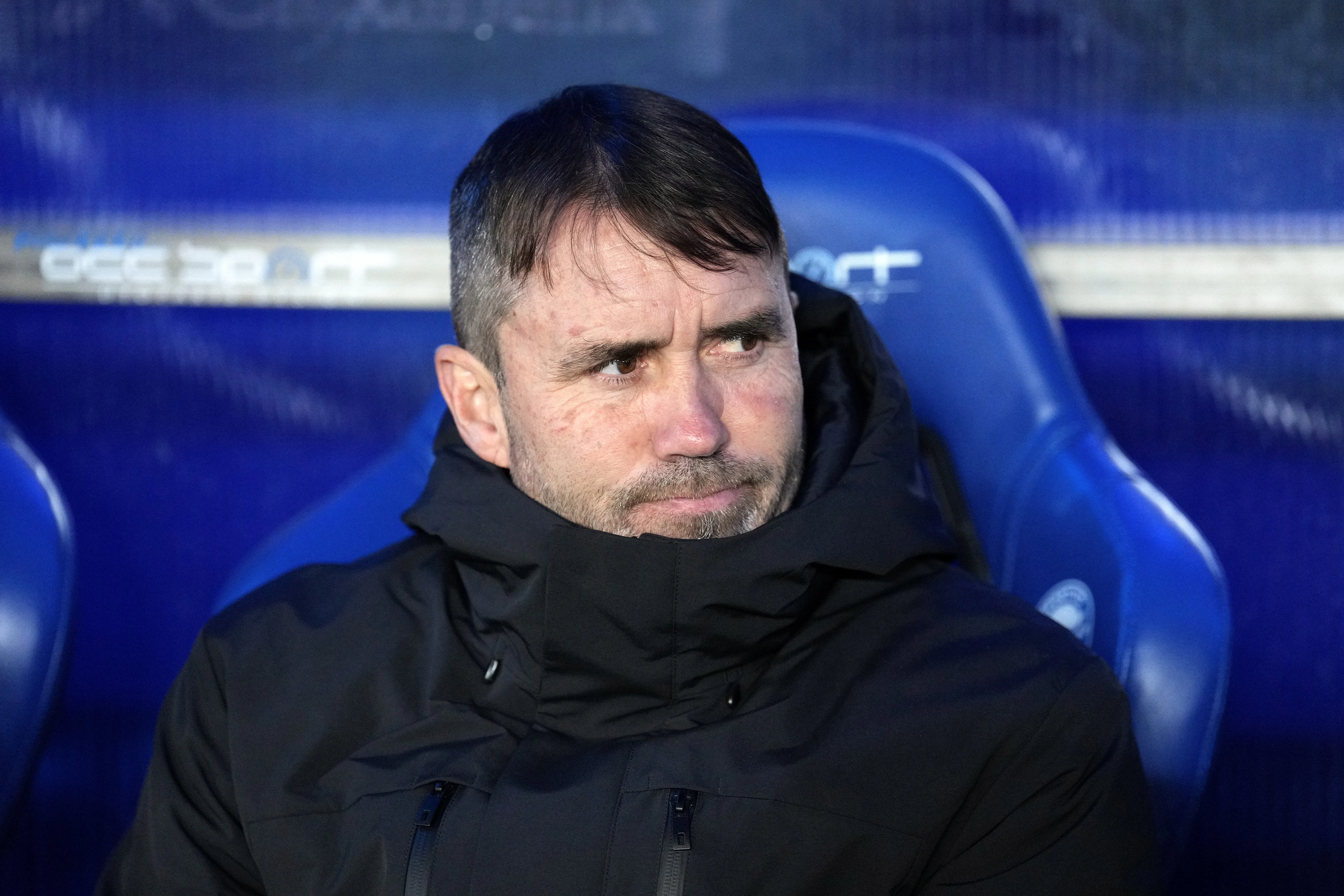 Eduardo Coudet en el Deportivo Alavés, su último club antes de ser DT de River. (Juan Manuel Serrano Arce/Getty Images).