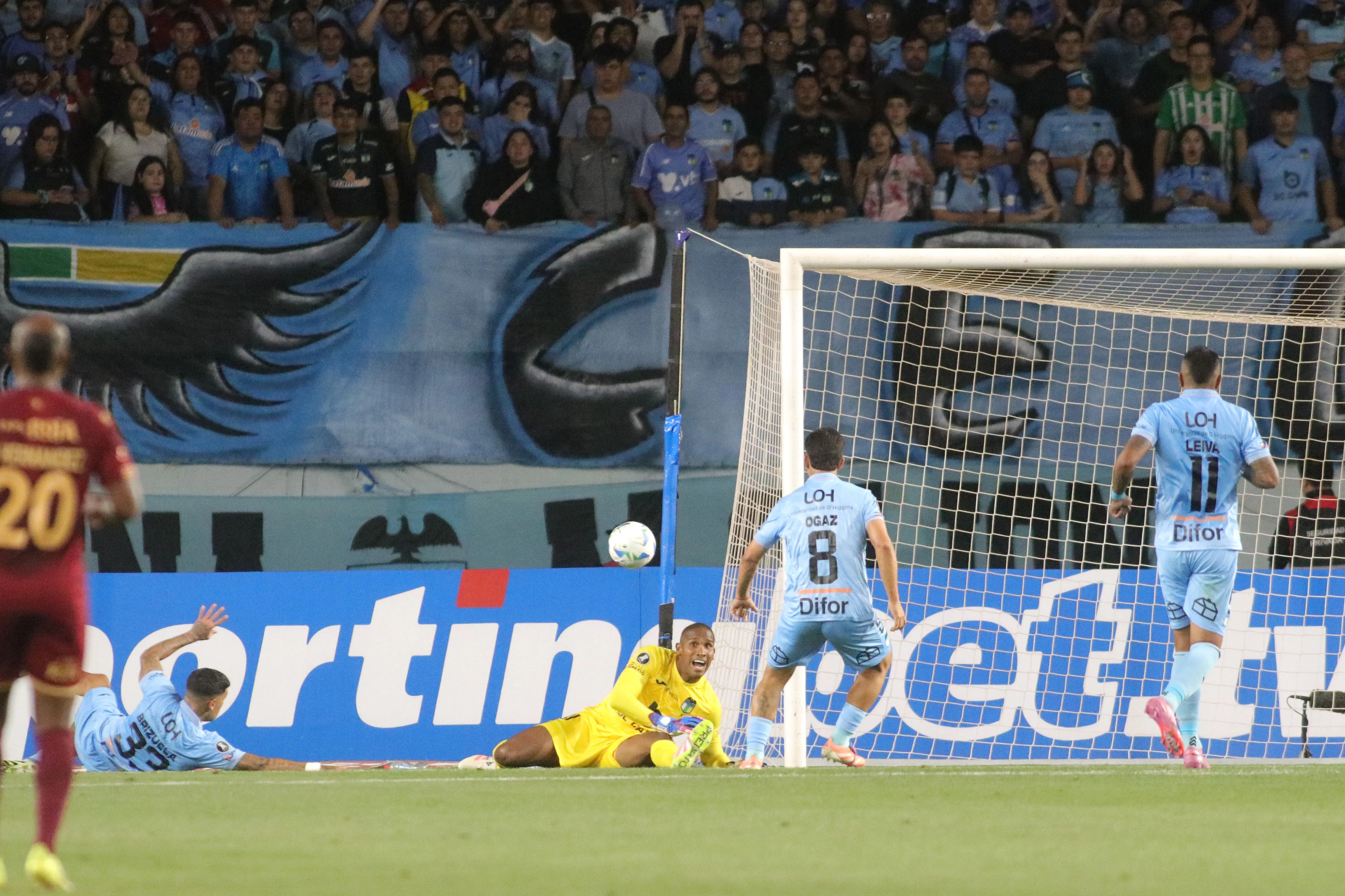 Carabalí fue clave en el triunfo de O’Higgins. Imagen: Photosport
