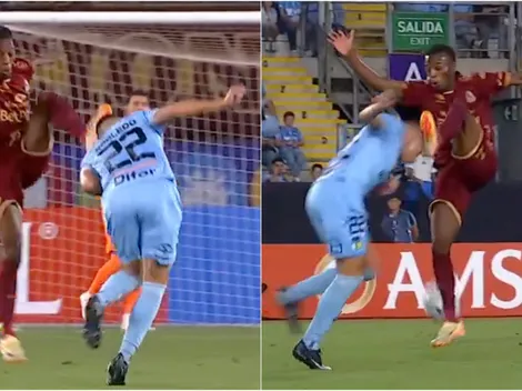 Video: La escalofriante patada que sufre Alan Robledo en Libertadores