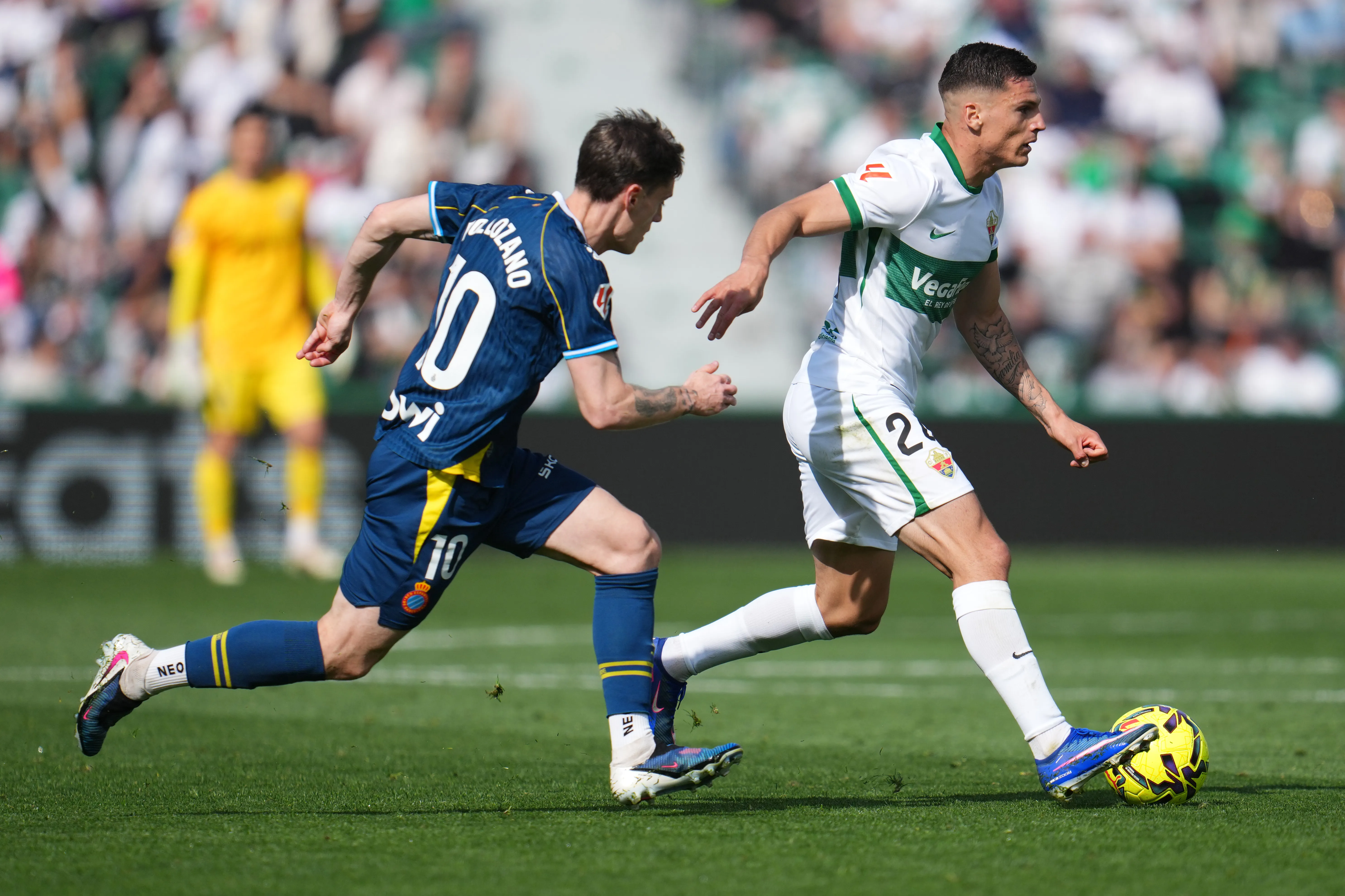 Lucas Cepeda jugando en Elche. (Photo by Aitor Alcalde/Getty Images)