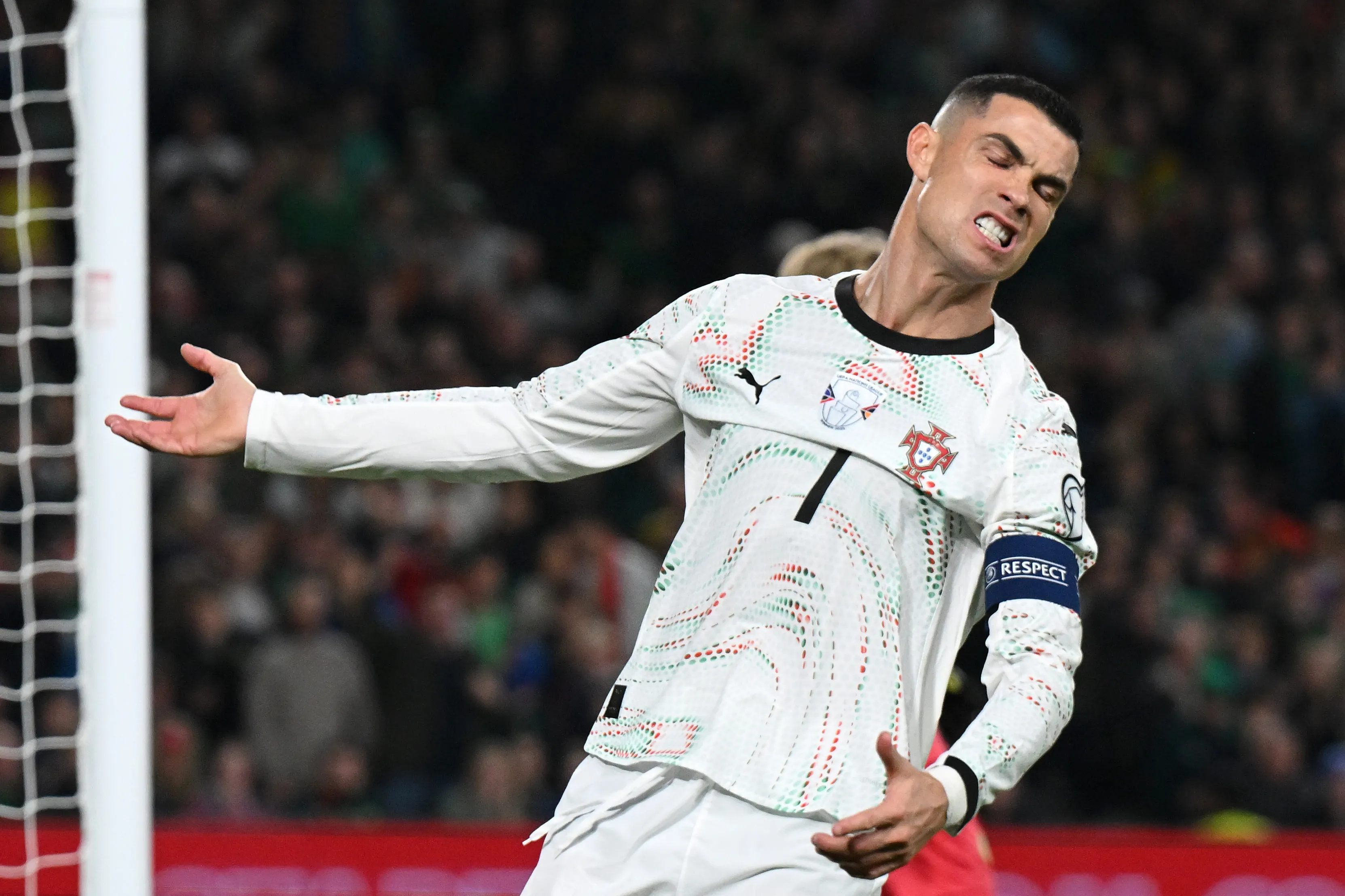 Cristiano Ronaldo lo pasa mal en Portugal /Getty Images