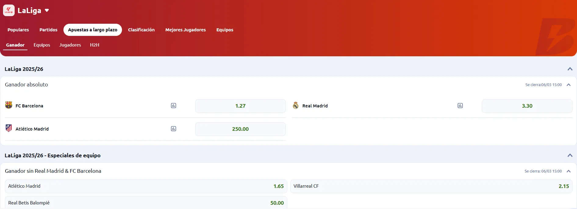 Tomada de Betano (05/03/26)