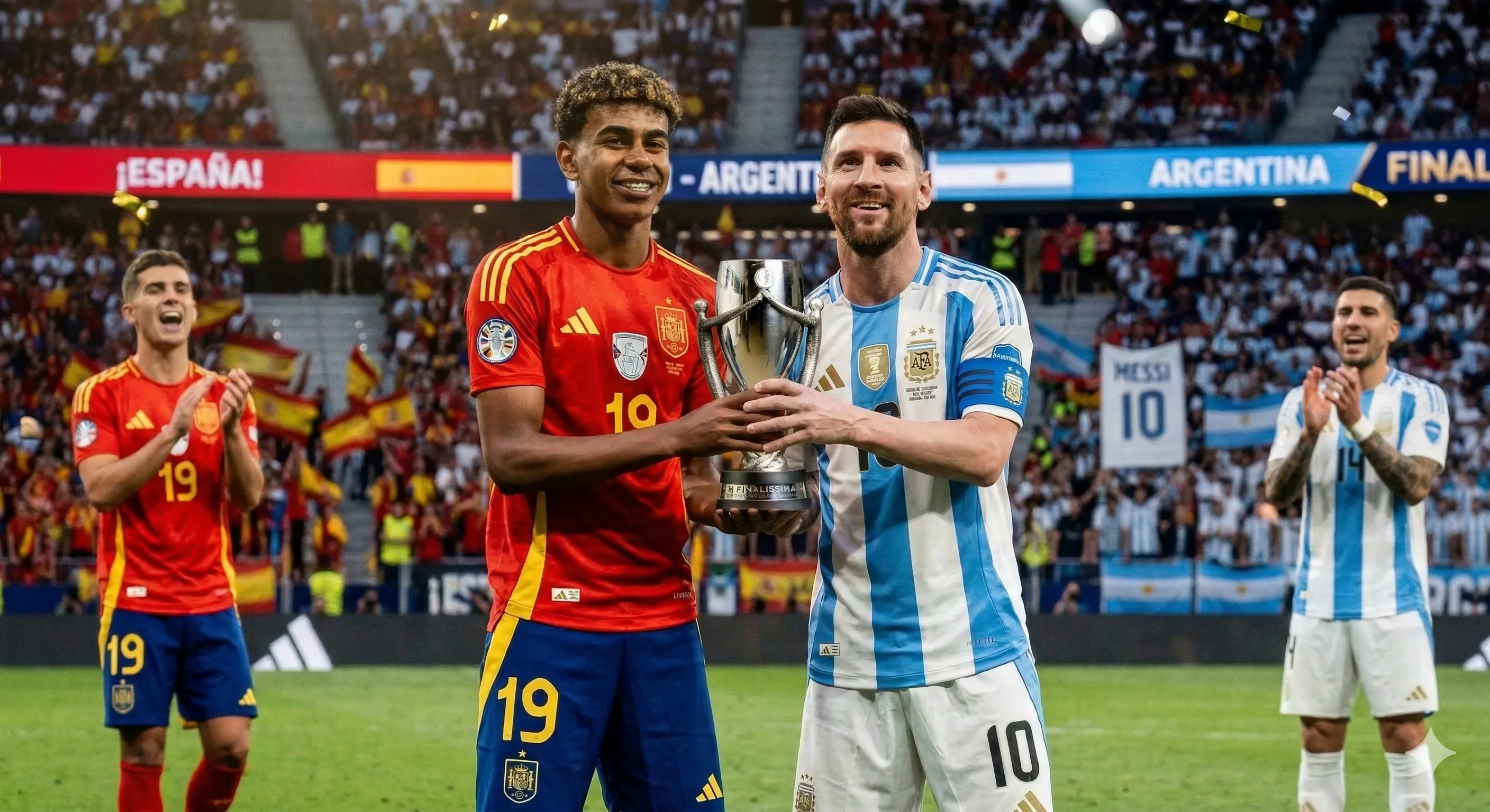 Messi y Lamine buscarán conseguir la Finalissima, Argentina busca su segunda conquista y España la primera
