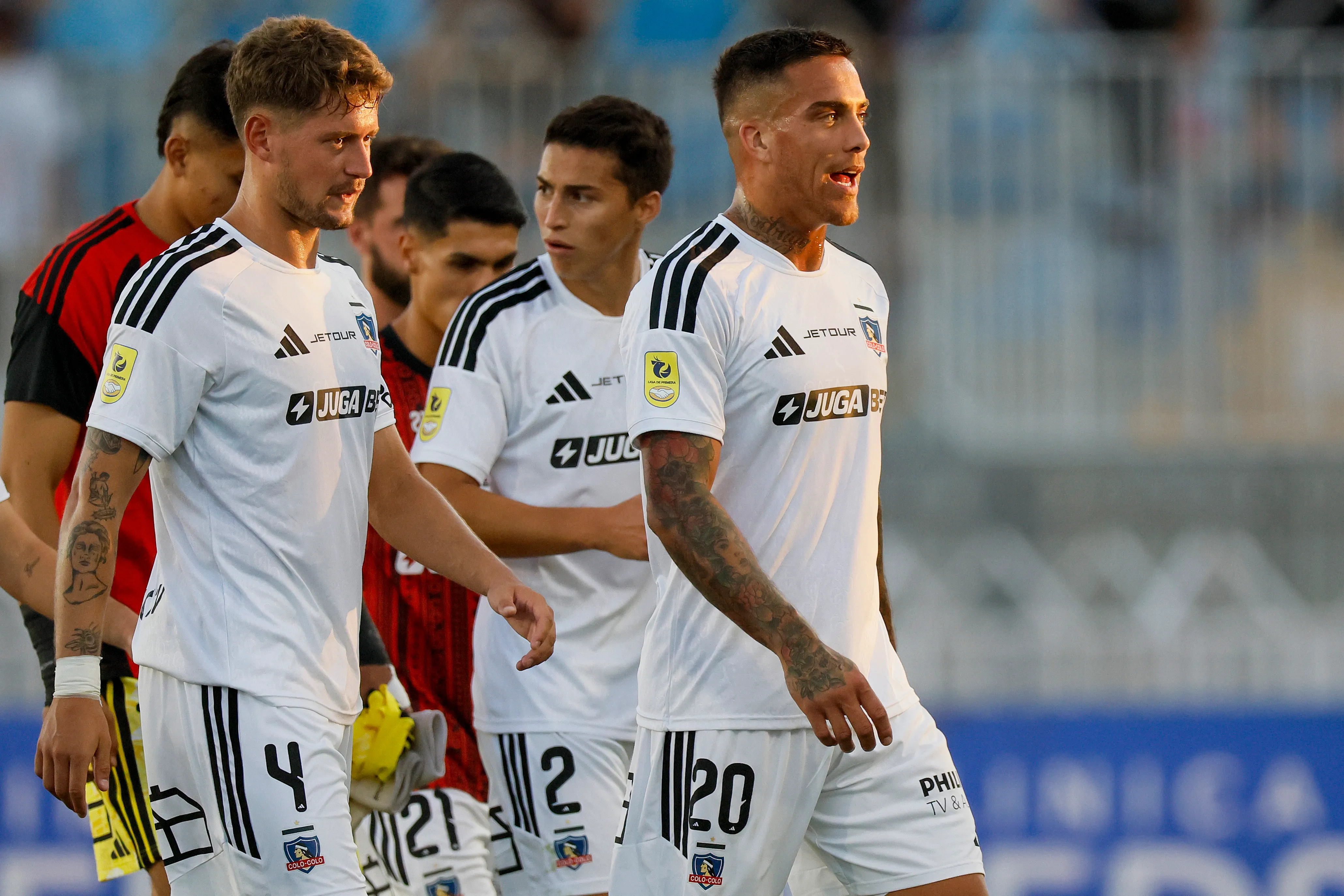 Javier Méndez apenas sumó 1 minuto en Colo Colo ante O’Higgins. Foto: Photosport.