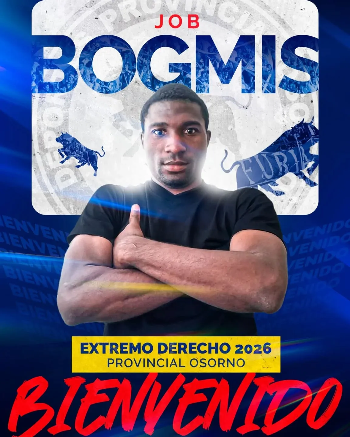 Job Bogmis jugará en Osorno.