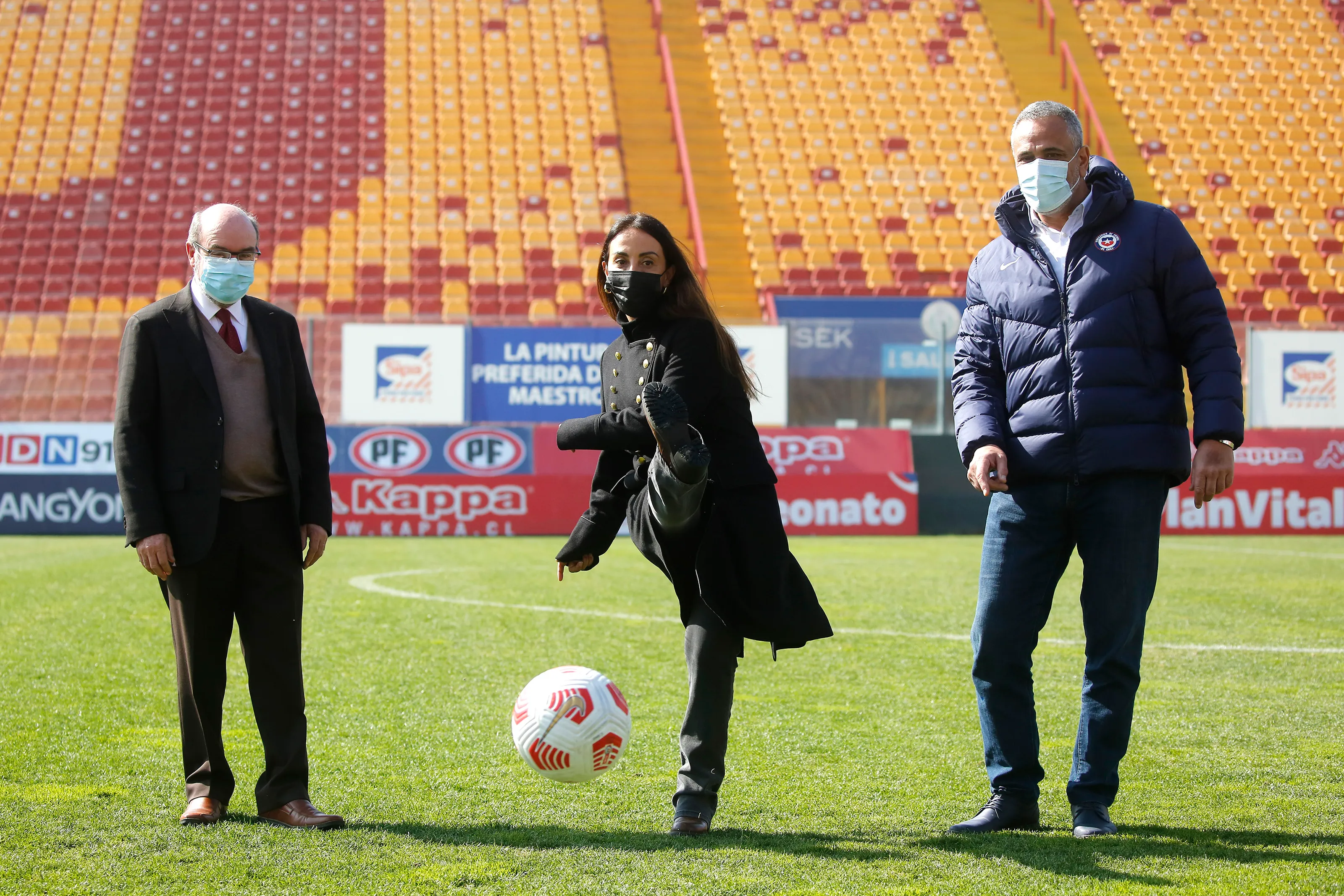 Cecilia Pérez en su rol de ministra del Deportes | Photosport
