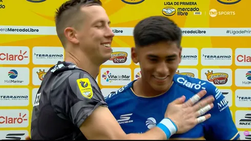 Nacho González y Emiliano Ramos tuvieron un tierno momento tras vencer a Limache.