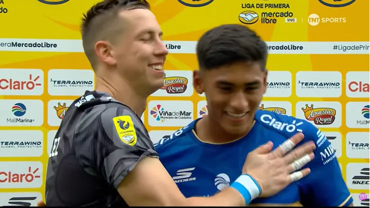 Nacho González y Emiliano Ramos tuvieron un tierno momento tras vencer a Limache.